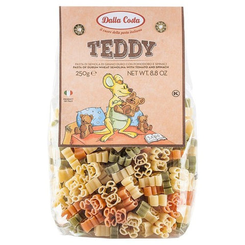 Dalla Costa Tri-Colour Teddy Pasta 250g (Pack of 3)
