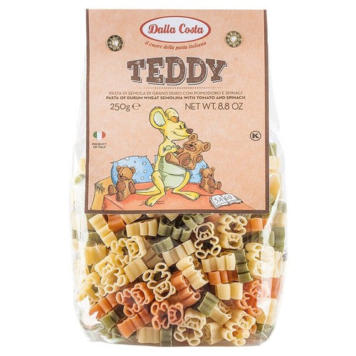 Dalla Costa Tri-Colour Teddy Pasta 250g (Pack of 3)