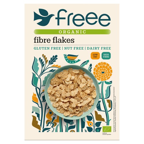 Freee Gluten Free Organic Fibre Flakes 375g (Pack of 3)