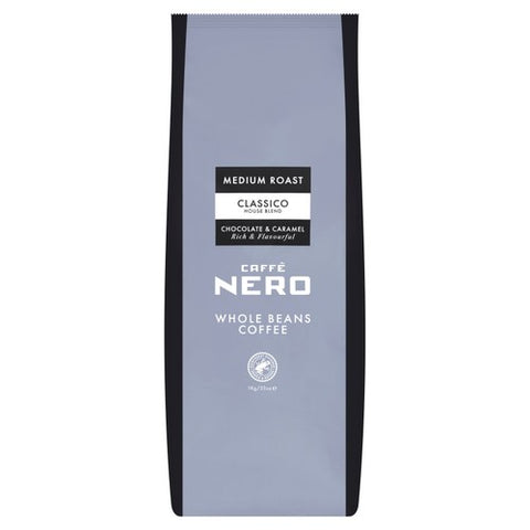 Caffe Nero Classico Whole Beans 1kg (Pack of 2)