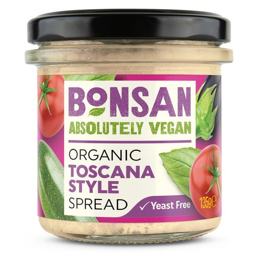 Bonsan Organic Toscana Style Spread 135g (Pack of 2)