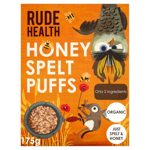 Rude Health Honey Spelt Puffs 175g (Pack of 3)