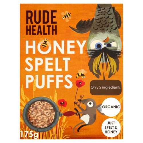 Rude Health Honey Spelt Puffs 175g (Pack of 3)