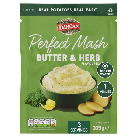 Idahoan Butter & Herb Mash 109g (Pack of 2)