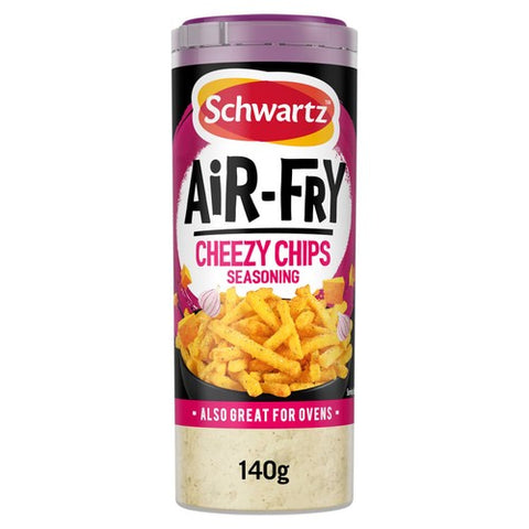 Schwartz Air Fryer Cheezy Chips Seasoning Drum 140g (Pack of 2)