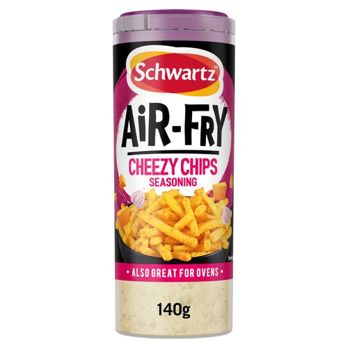 Schwartz Air Fryer Cheezy Chips Seasoning Drum 140g (Pack of 2)