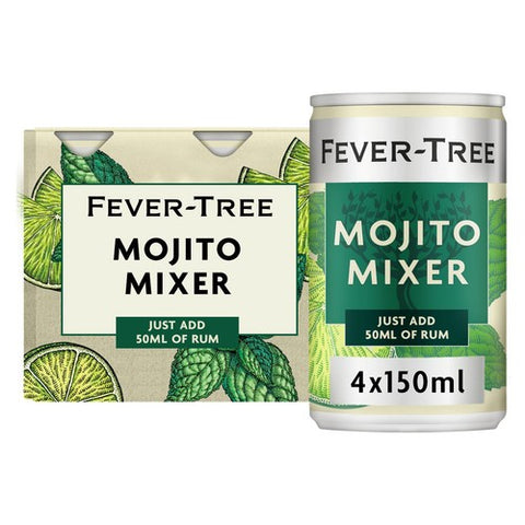 Fever-Tree Classic Mojito Cocktail Mixer 4 x 150ml (Pack of 2)