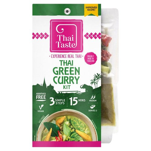 Thai Taste Easy Thai Green Curry Kit 224g (Pack of 2)
