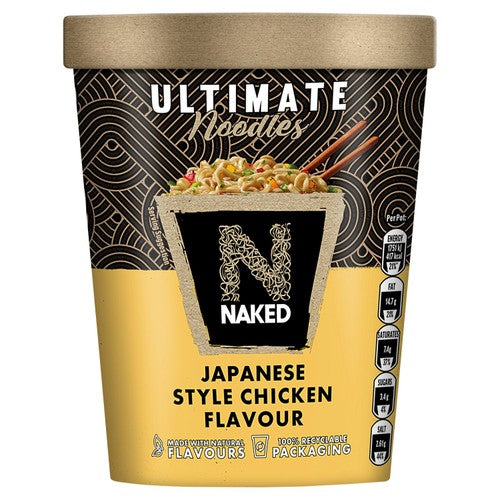 Naked Ultimate Noodles Japanese Style Chicken Flavour 90g (Pack of 3)