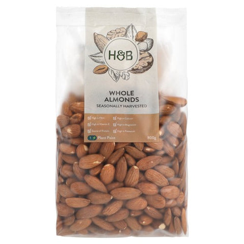 Holland & Barrett Whole Almonds 800g (Pack of 3)
