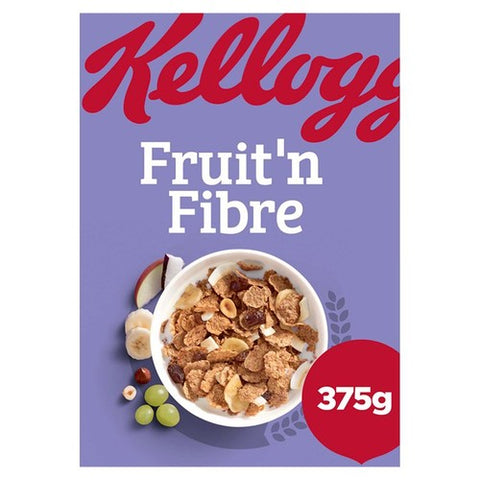 Kellogg's Fruit 'n Fibre Breakfast Cereal 375g (Pack of 3)