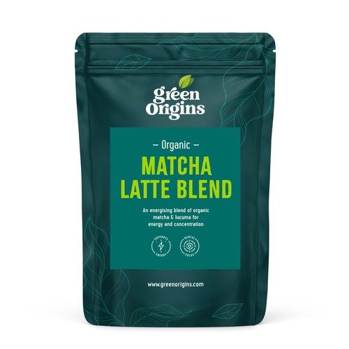 Green Origins Organic Super Japanese Matcha Latte Blend 100g (Pack of 2)