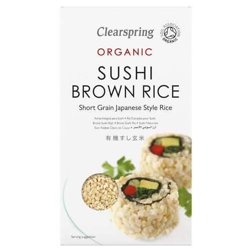 Clearspring Organic Sushi Brown Rice 500g (Pack of 3)