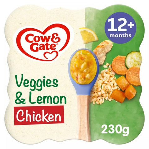 Cow & Gate Lemon Chicken & Vegetables Baby Food Meal 12+ Months 230g (Pack of 2)