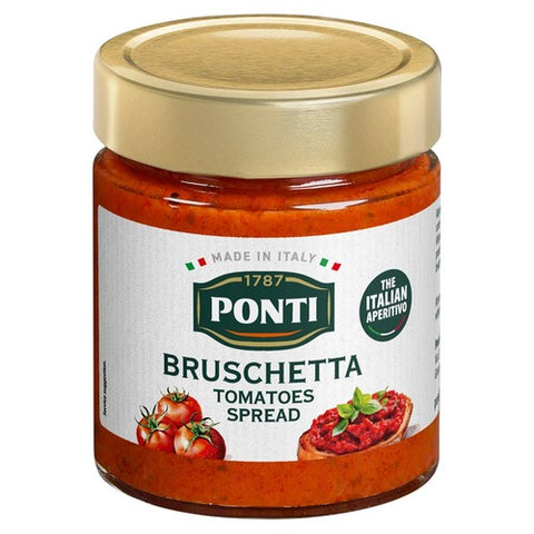 Ponti Bruschetta Tomatoes Tapenade 130g (Pack of 2)
