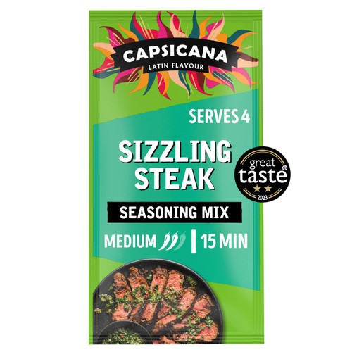 Capsicana Argentinian Garlic Paprika Fajita Medium/Hot 28g (Pack 2)