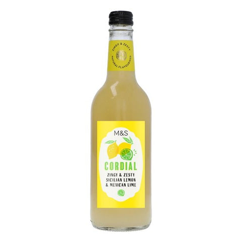 M&S Lemon & Lime Cordial 500ml (Pack of 2)