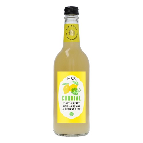 M&S Lemon & Lime Cordial 500ml (Pack of 2)