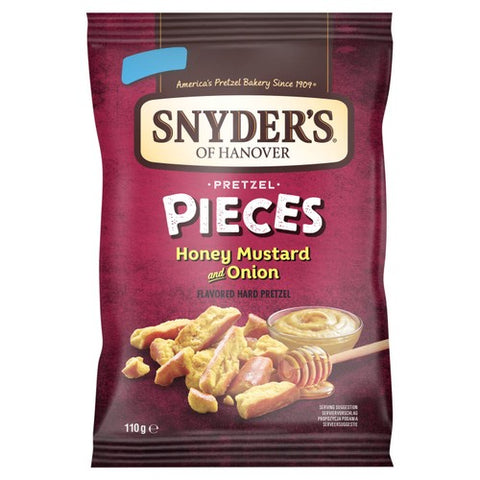 Snyder's Pretzel Pieces Honey Mustard & Onion 110g (Pack of 3)