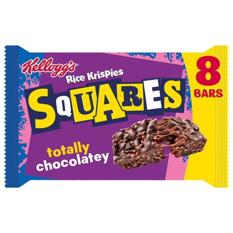 Kellogg's Rice Krispies Squares Totally Chocolatey 8 x 34g (Pack of 3)