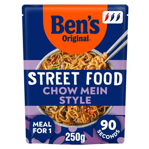 Ben's Original Street Food Chow Mein Style 250g (Pack of 2)