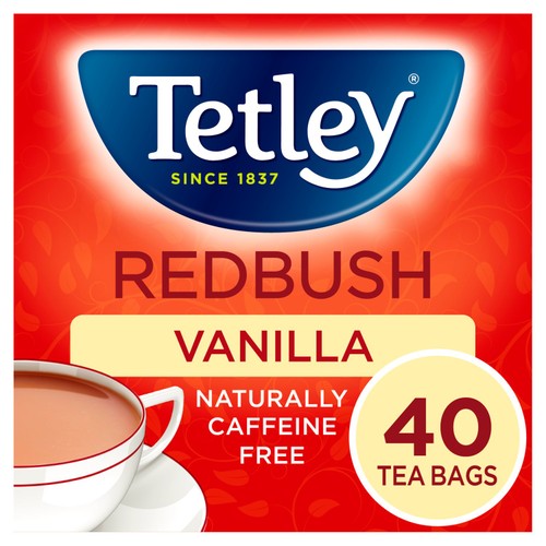 Tetley Redbush & Vanilla Tea Bags 40's (Pack of 2)