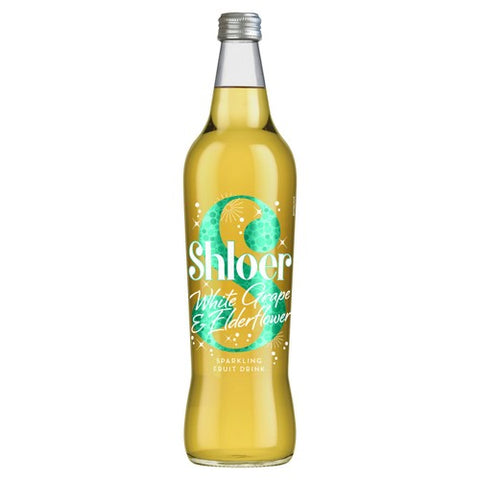 Shloer White Grape & Elderflower Sparkling Juice Drink 750ml (Pack of 2)