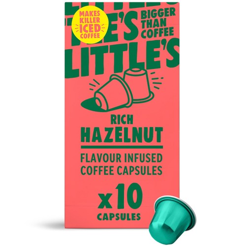 Little's Rich Hazelnut Nespresso Compatible Capsules, 10 pods pack (Pack 3)