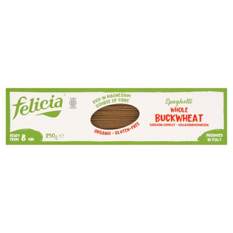 Felicia Gluten Free Organic Buckwheat Spaghetti Pasta 250g (Pack of 3)