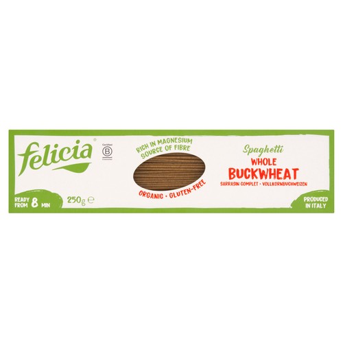 Felicia Gluten Free Organic Buckwheat Spaghetti Pasta 250g (Pack of 3)