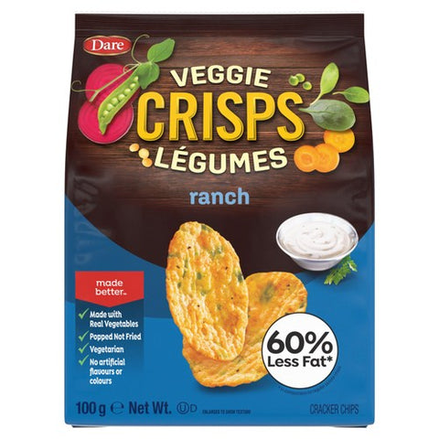 Veggie Crisps - Zesty Ranch 100g (Pack of 6)