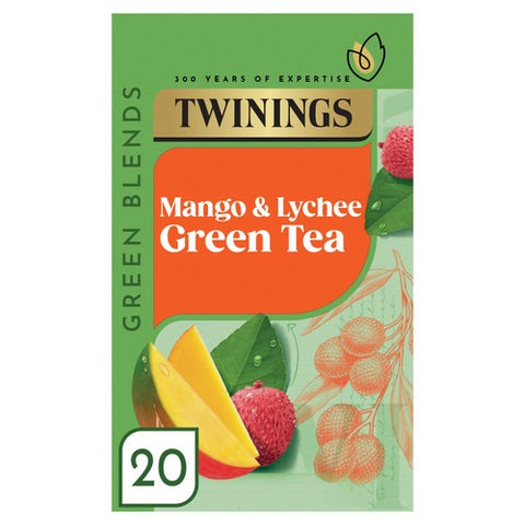 Twinings Mango & Lychee Green Tea 20's (Pack of 3)