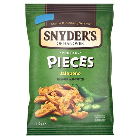 Snyder's Pretzel Pieces Jalapeno 110g (Pack of 3)
