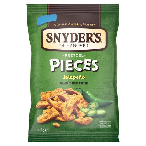 Snyder's Pretzel Pieces Jalapeno 110g (Pack of 3)