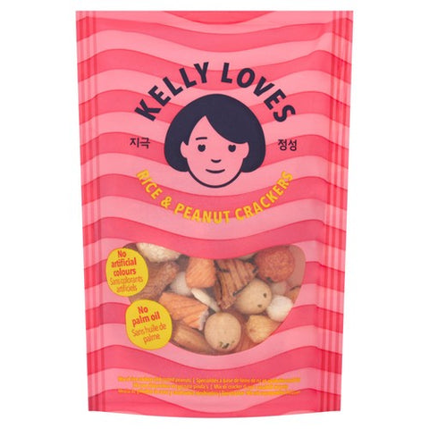 Kelly Loves Rice & Peanut Crackers Share Size Pack 80g (Pack of 6)