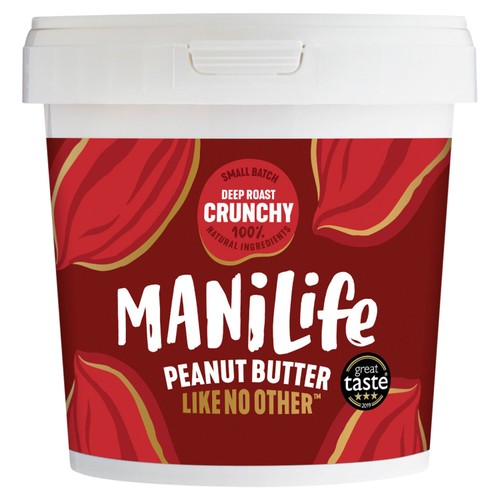ManiLife Deep Roast Crunchy Peanut Butter 900g (Pack of 2)