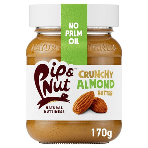 Pip & Nut Crunchy Almond Butter 170g (Pack of 2)