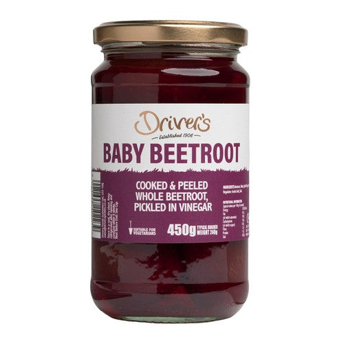 Drivers Whole Pickled Beetroot 450g (Pack of 2)