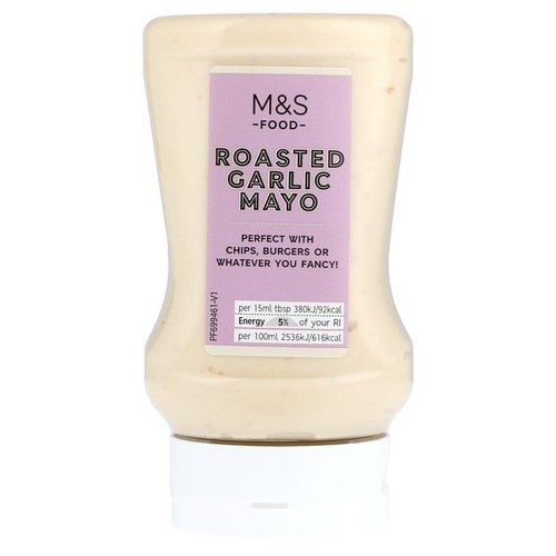 M&S Roasted Garlic Mayonnaise 280ml (Pack of 2)