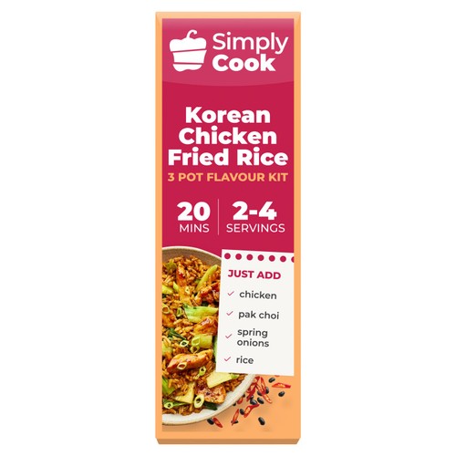 Simply Cook Korean Chicken Fried Rice 70g (Pack of 2)