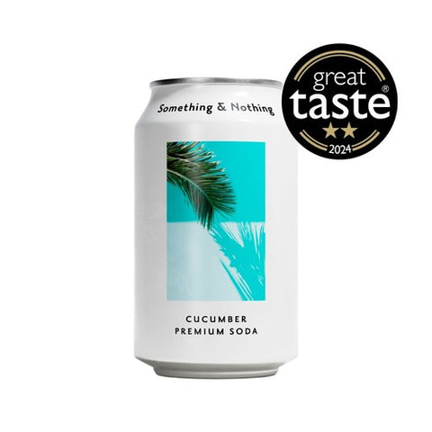 Something & Nothing Cucumber Premium Soda 330ml (Pack of 6)