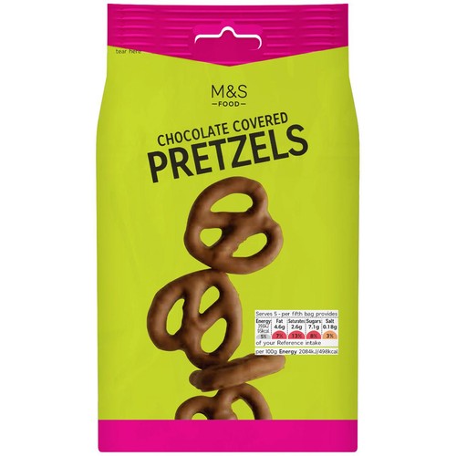 M&S Chocolate Coated Pretzels 95g (Pack of 6)