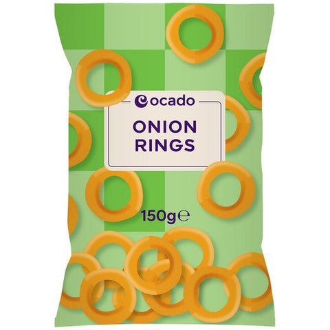 Ocado Onion Rings Crisps 150g (Pack of 3)
