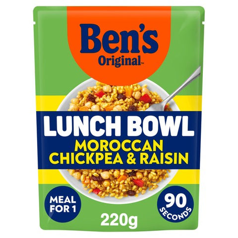 Ben's Original Lunch Bowl Moroccan Style Chickpeas Raisins 220g (Pack 2)