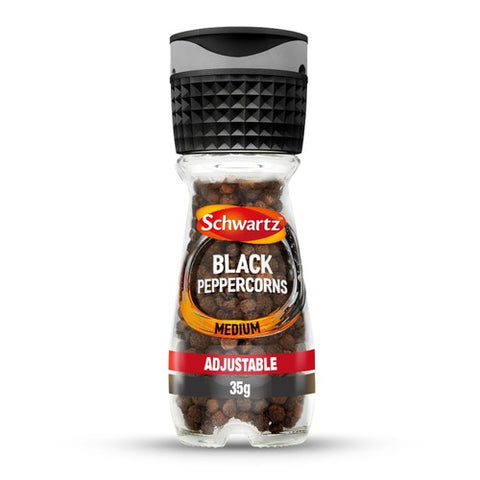 Schwartz Black Pepper Corns Grinder 35g (Pack of 2)