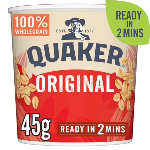 Quaker Oat So Simple Original Porridge Cereal Pot 45g (Pack of 3)