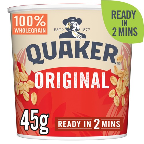 Quaker Oat So Simple Original Porridge Cereal Pot 45g (Pack of 3)