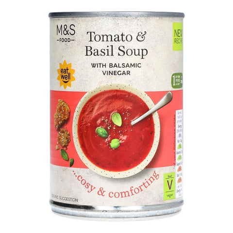 M&S Tomato & Basil Soup 400g (Pack of 2)
