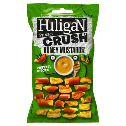 Huligan Pretzel Crush Honey Mustard 65g (Pack of 6)