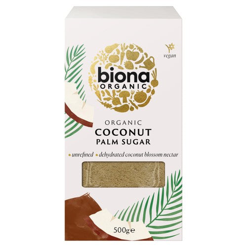 Biona Organic Coconut Palm Sugar 500g (Pack of 2)